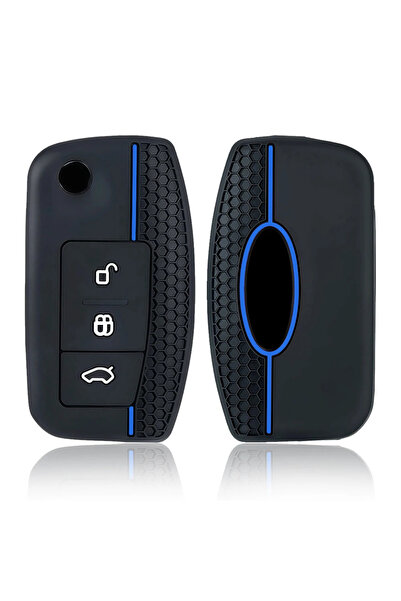 Choice حامل مفاتيح بلو لاين لسيارات فورد فوكس Mk4 كا بوما فييستا فيوجن كوجا ج...