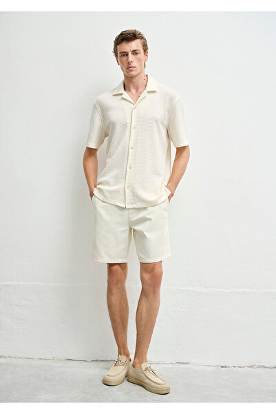 Mavi Samos Ecru Jeans-Shorts 0410093-90390