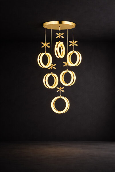 Marsel Lighting ayla 6lı gold avize