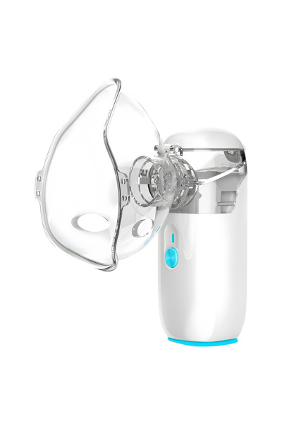 Choice جهاز استنشاق رذاذي طبي أبيض صامت شبكي محمول باليد لعلاج الربو، بخاخ صغ...