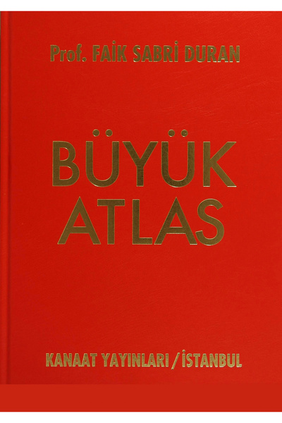 Kanaat Yayınları Büyük Atlas - Prof. Faik Sabri Duman - Faik Sabri Duran