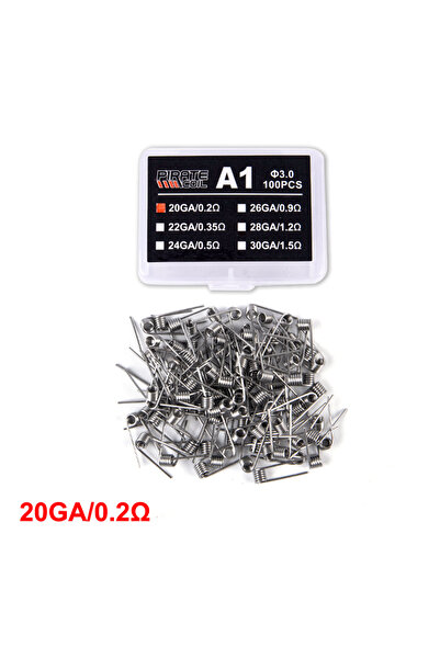 Choice 20GA0.2 100Pcs/box High Quality A1 Coil Wire Heating Resistance Premad...