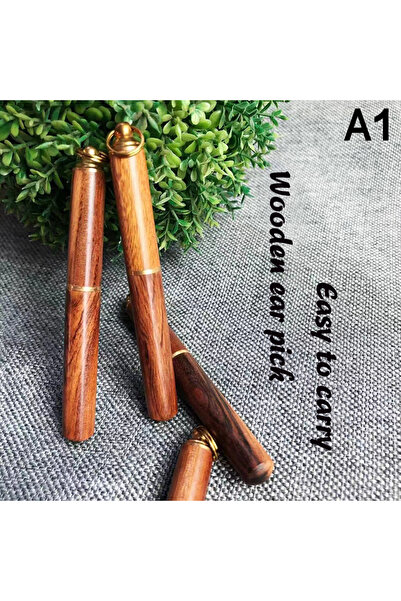 Choice منظف ​​أذن صغير محمول من الخشب الصلب، سلسلة مفاتيح، أداة إزالة شمع الأذن