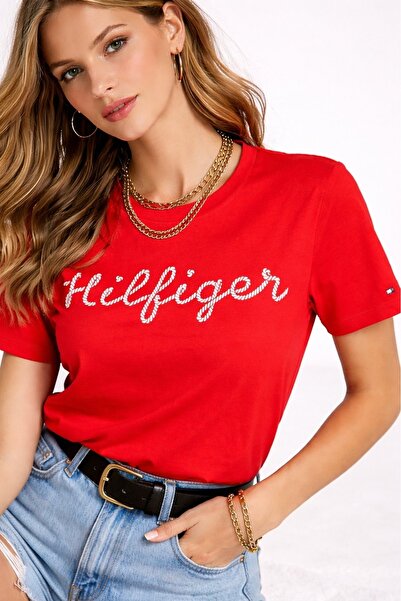 Tommy Hilfiger Cotton Regular Fit Reg Rope Puff Print T-Shirt