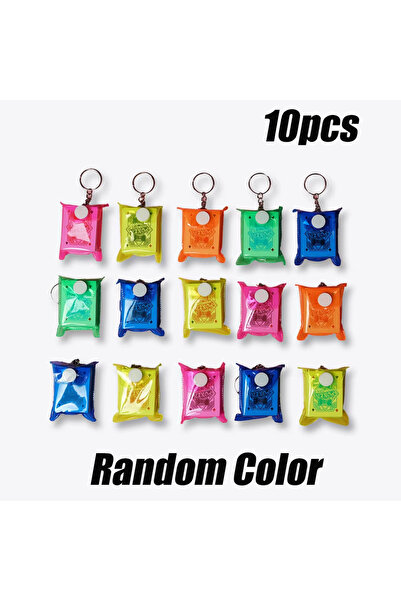 Choice 10 قطع بألوان عشوائية، سلسلة مفاتيح بوكر صغيرة ملونة بألوان عشوائية، س...