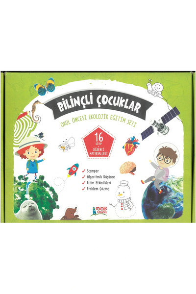 Minik Ada Yayınları Bilinçli Çocuklar Okul Öncesi Ekolojik Eğitim Seti - Mini...