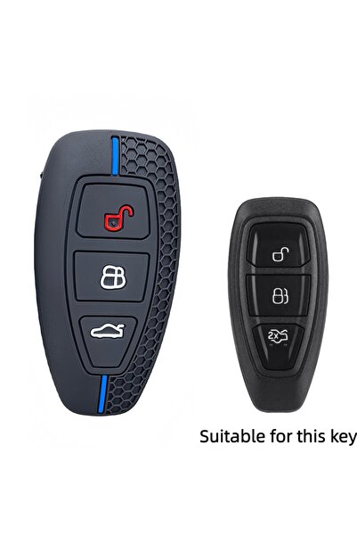 Choice Blue New Silicone Car Key Case For Ford Puma Grand C Max Fus Mondeo Ku...