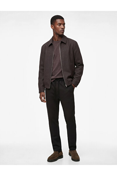 Koton Regular Fit Cotton Pocketed Trousers with Tie Waist