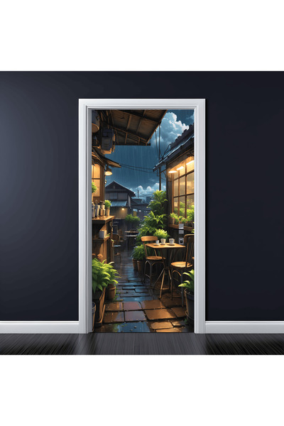 JollyMag Folie imprimata color pentru decor Usa, dimensiune 200 x 90cm, model...