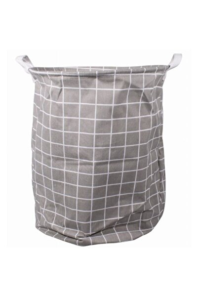 Express Coș de rufe cu mânere, impermeabil, poliester, 40 x 50 cm, 80 litri, gri