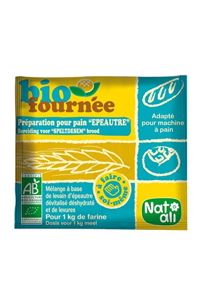 JollyMag Mix din grau spelta si drojdii pentru paine, bio, 35g, Nat-ali