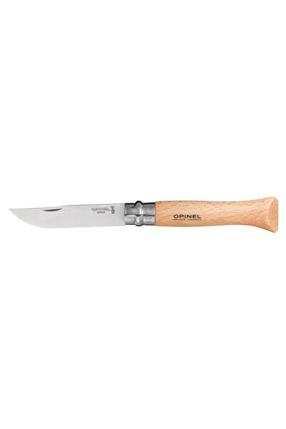 Opinel Cuțit de buzunar N°09, oțel inoxidabil, 9 cm, 'Tradition Inox' ​​-