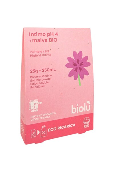 Biolu Gel ecologic pentru igienă intimă cu nalbă, pudră 25g, -Reumplere