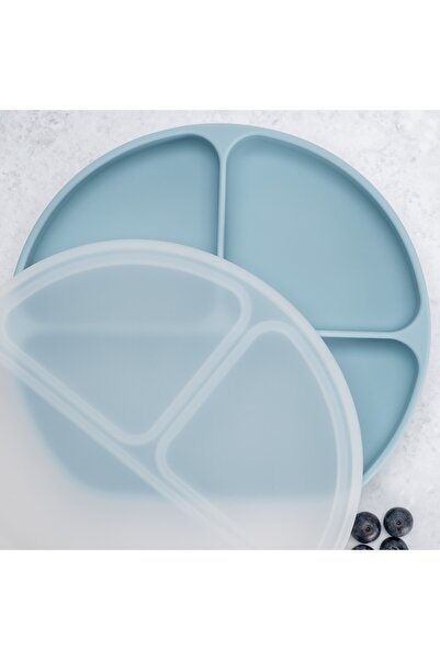 JollyMag Farfurie compartimentata din silicon cu ventuza si capac, AppeKids -...