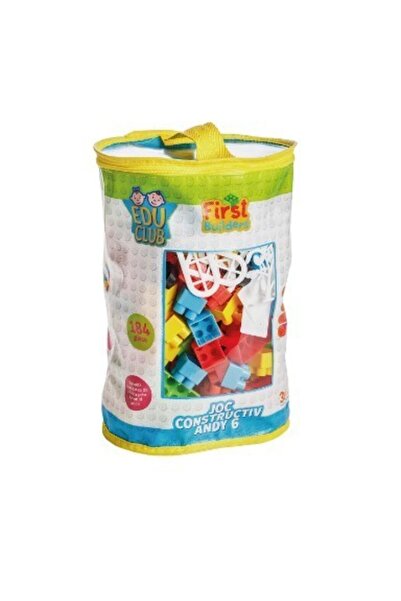 burak toys Set constructii 184 piese cuburi ANDY 6, Burak Toys