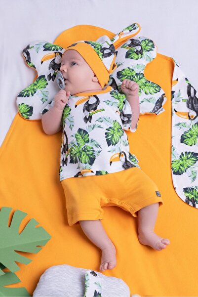 JollyMag Summer romper for babies Nicol collection "Tukan" (186152) Mar. 56