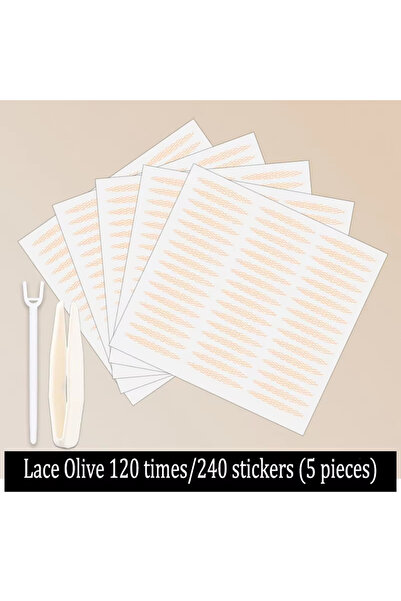 Choice 240Pcs Olive Lace 240-Piece Invisible Double Eyelid Tape Lace Tape, Na...