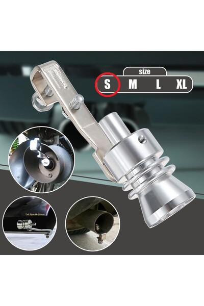 JollyMag Fluier din aluminiu pentru toba marime S, compatibil cu motoare intr...