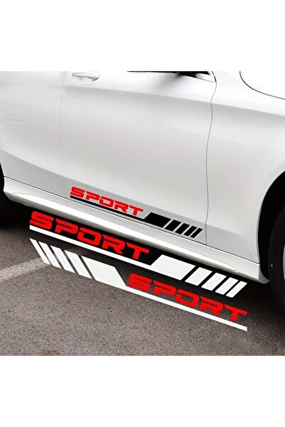 JollyMag Set 2 stickere autoadezive Tuning in doua culori, model "Racing Stri...