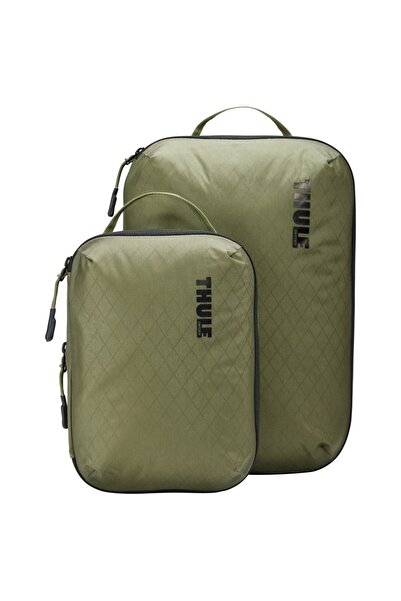 Thule Saci de depozitare compresivi, tip cub, mic + mediu, kaki