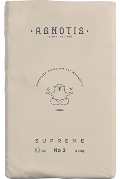 agnotis Hypoalergénne plienky Supreme Agnotis, veľkosť 2, 4-8 kg, 42 kusov
