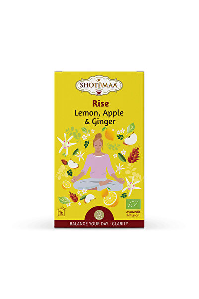 Shotimaa Ceai Balance Your Day - Rise - Lămâie, Măr și Ghimbir Bio 16 Pliculețe
