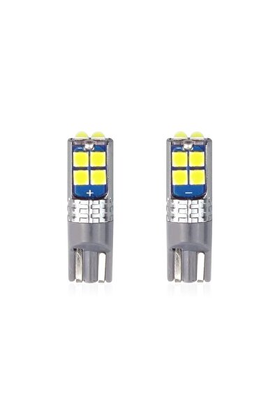 JollyMag Set becuri auto cu LED CANBUS compatibil T10 W5W 10 SMD Alb 12/24V, ...