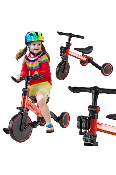 Avex Tricicletă TRIKE FIX MINI, adaptabilă 3 în 1, culoare roșie