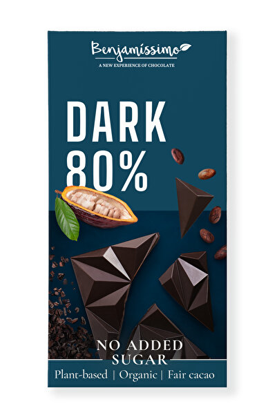 JollyMag Ciocolată neagră 80%, 60g, Benjamissimo