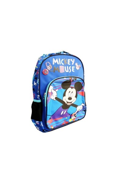 OEM Ghiozdan ergonomic scolar, baieti clasele 0-I, Mickey Mouse, albastru-mul...