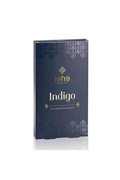 isha Vopsea de par naturala indigo, 100g, Isha