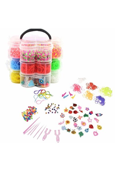 OEM Set creativ pentru copii, 3000 piese, benzi de cauciuc, elemente decorati...