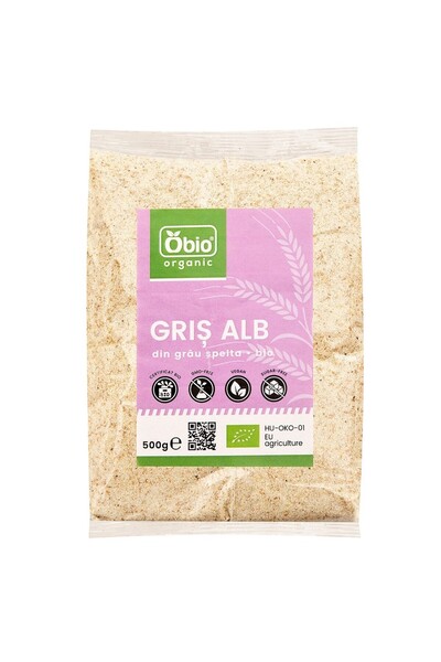 JollyMag Gris alb din grau spelta bio 500g OBIO