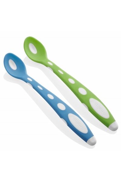 Babyjem Set 2 lingurițe din silicon Soft Spoon (Mov)