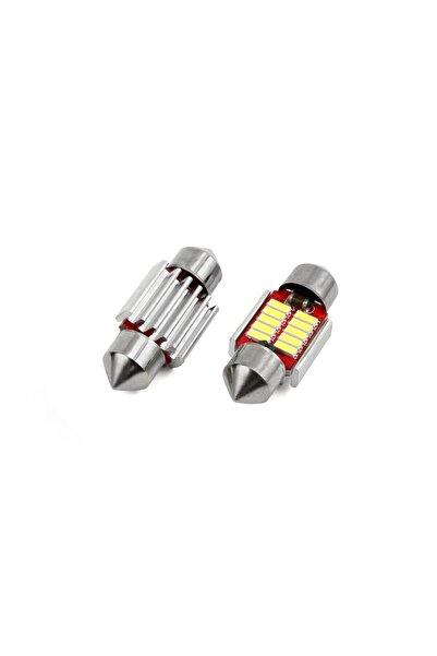 JollyMag Set becuri auto cu LED CANBUS sofit compatibil C5W 10 SMD 31mm Alb 1...
