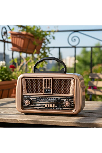 Dexxony Dx-68 Nostaljik Ahşap Radyo Bluetooth Hoparlör - Şarjlı ve Elektrikli...