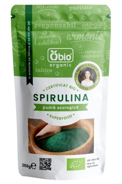 OBİO Pudră de spirulină 250g