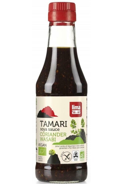JollyMag Sos de soia Tamari cu coriandru si wasabi bio 250ml, Lima