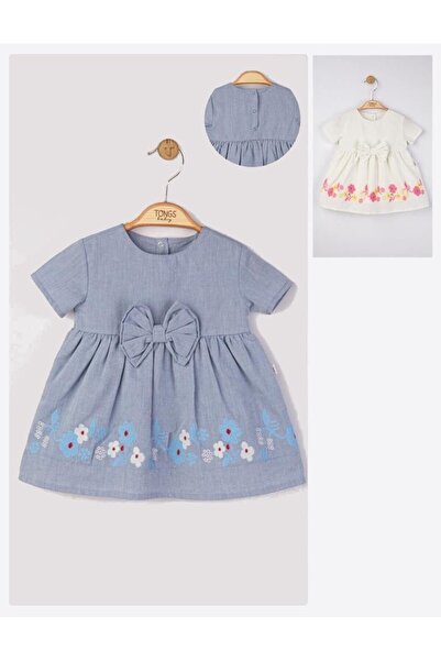 JollyMag Rochita eleganta cu broderie pentru fetite, Tongs baby (Marime: 18-2...