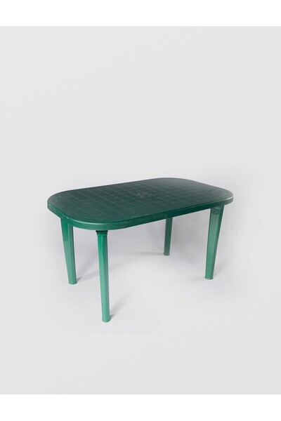 sterk Σταθερό τραπέζι κήπου STERK, πλαστικό, οβάλ, πράσινο, 6 άτομα, 140 x 70...