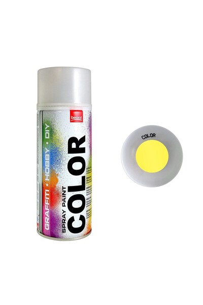 beorol Vopsea spray acrilică galben limon RAL 1018 400ml
