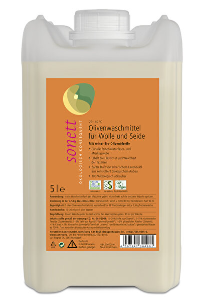 Sonett Nou Detergent lichid pentru lana si matase 5 l