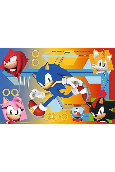 Trefl Puzzle Trefl Sonic In actiune, 60 piese