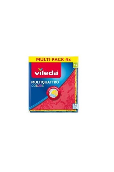 Gimihome Lavete universale 4 buc, Vileda Multiquattro, multicolor