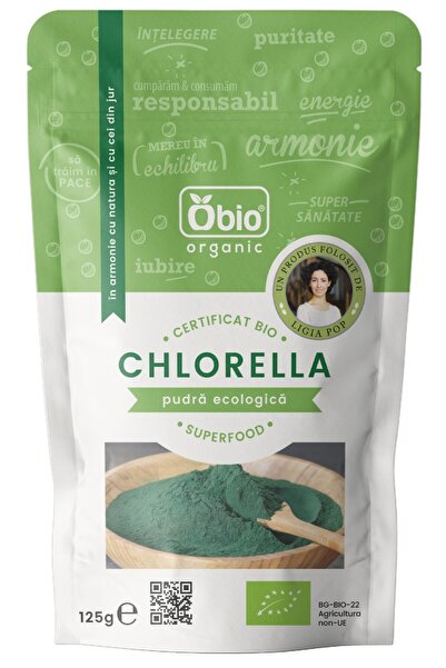 OBİO Pudră de Chlorella 125g