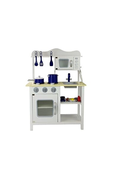 JollyMag Bucatarie din lemn pentru copii, cu accesorii de bucatarie, Merida a...