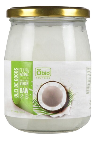 OBİO Ulei de cocos virgin crud 500 ml