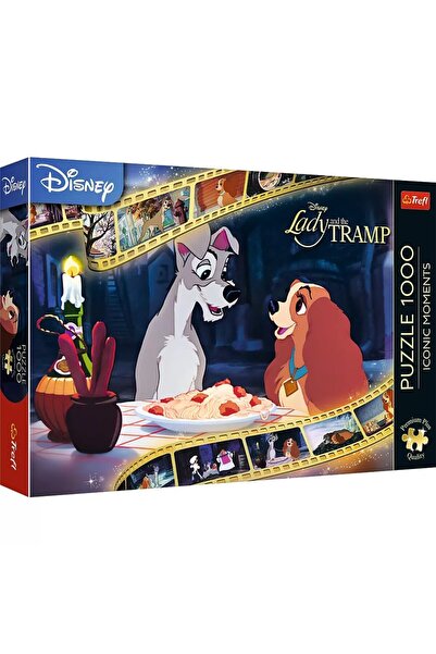 JollyMag PUZZLE TREFL 1000 PREMIUM PLUS DISNEY DOAMNA SI VAGABONDUL