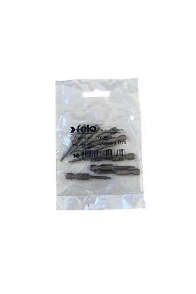 FELO Set 10 bits Felo, Industrial Series Torx Profile, E 6.3, TX 5, 50 mm