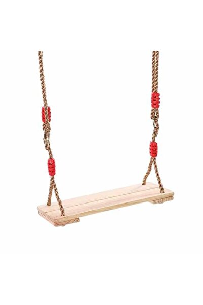 JollyMag Leagăn din lemn cu frânghie pentru copii, dreptunghiular, greutate m...